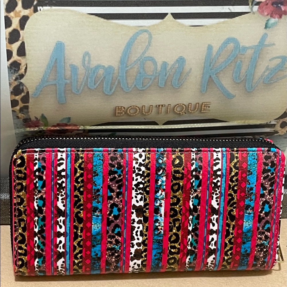 ❤️JUST IN! Multicolor Leopard Clutch Wallet Wristlet